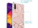 iMoshion Design hoesje met koord Samsung Galaxy A50 - Grafisch Koper - Roze / Goud