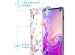 iMoshion Design hoesje met koord Samsung Galaxy S10 Plus - Bloem - Roze