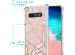 iMoshion Design hoesje met koord Samsung Galaxy S10 - Grafisch Koper - Roze / Goud