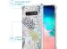 iMoshion Design hoesje met koord Samsung Galaxy S10 - Bladeren - Zwart / Goud