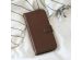 Selencia Echt Lederen Bookcase Samsung Galaxy A21s - Bruin