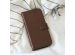 Selencia Echt Lederen Bookcase Samsung Galaxy M31 - Bruin