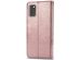 Klavertje Bloemen Bookcase Samsung Galaxy A41 - Rosé Goud