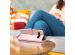 Klavertje Bloemen Bookcase Samsung Galaxy A41 - Rosé Goud