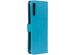 Klavertje Bloemen Bookcase Samsung Galaxy A70 - Turquoise