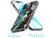 iMoshion Design hoesje iPhone 12 (Pro) - Marmer - Gebroken Blauw