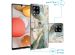 iMoshion Design hoesje Samsung Galaxy A42 - Marmer - Gebroken Beige