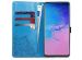 Mandala Bookcase Samsung Galaxy S20 Ultra - Turquoise