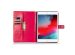Klavertje Bloemen Bookcase iPad 6 (2018) 9.7 inch / iPad 5 (2017) 9.7 inch - Fuchsia
