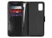 Slangenprint Bookcase Samsung Galaxy A41 - Zwart