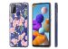 iMoshion Design hoesje Samsung Galaxy A21s - Bloem - Roze / Groen
