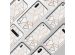 Design Backcover Samsung Galaxy S10 Lite - Grafisch Wit / Koper
