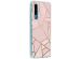 Design Backcover Huawei P30 - Grafisch Roze / Koper