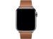 Apple Leather Band Modern Buckle Apple Watch Series 1-9 / SE - 38/40/41 mm - Maat L - Bruin