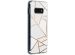 Design Backcover Samsung Galaxy S10e - Grafisch Wit / Koper
