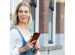 Selencia Echt Lederen Bookcase Galaxy Note 10 Plus - Lichtbruin