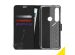 Accezz Wallet Softcase Bookcase Motorola Moto G8 Plus - Zwart