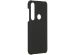 Effen Backcover Motorola Moto G8 Plus - Zwart