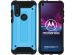 iMoshion Rugged Xtreme Backcover Motorola One Action - Lichtblauw