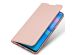 Dux Ducis Slim Softcase Bookcase Huawei P Smart (2021) - Rosé Goud