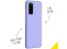 Accezz Liquid Silicone Backcover Samsung Galaxy S20 - Paars