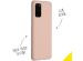 Accezz Liquid Silicone Backcover Samsung Galaxy S20 Plus - Roze