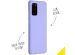 Accezz Liquid Silicone Backcover Samsung Galaxy S20 Plus - Paars