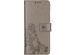 Klavertje Bloemen Bookcase Sony Xperia L4 - Grijs