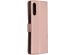 Klavertje Bloemen Bookcase Sony Xperia L4 - Rosé Goud