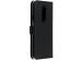 Selencia Lederen Bookcase OnePlus 7 Pro - Zwart