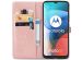 iMoshion Mandala Bookcase Motorola Moto E7 - Rosé Goud