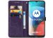 iMoshion Mandala Bookcase Motorola Moto E7 - Paars