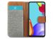 iMoshion Luxe Canvas Bookcase Samsung Galaxy A72 - Grijs