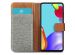iMoshion Luxe Canvas Bookcase Samsung Galaxy A52(s) (5G/4G) - Grijs