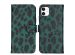 iMoshion Design Softcase Bookcase iPhone 11 - Green Leopard