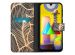 iMoshion Design Softcase Bookcase Samsung Galaxy M31 - Golden Leaves
