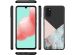 iMoshion Design hoesje Samsung Galaxy A41 - Marmer - Roze / Zwart