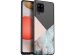 iMoshion Design hoesje Samsung Galaxy A42 - Marmer - Roze / Zwart