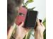 Selencia Echt Lederen Bookcase Samsung Galaxy S21 - Rood