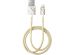 iDeal of Sweden Fashion Lightning naar USB kabel - 1 meter - Carrara Gold
