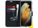 Accezz Wallet Softcase Bookcase Samsung Galaxy S21 Ultra - Zwart