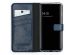Selencia Echt Lederen Bookcase Samsung Galaxy A72 - Blauw