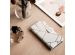 iMoshion Design Softcase Bookcase Galaxy A21s - White Graphic