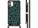 iMoshion Design hoesje met koord iPhone 11 - Luipaard - Groen / Zwart