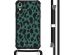 iMoshion Design hoesje met koord iPhone Xr - Luipaard - Groen / Zwart