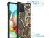 iMoshion Design hoesje met koord Samsung Galaxy A71 - Bladeren - Goud
