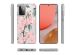 iMoshion Design hoesje Samsung Galaxy A72 - Bloem - Roze / Groen