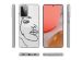 iMoshion Design hoesje Samsung Galaxy A72 - Abstract Gezicht - Zwart