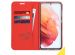 Accezz Wallet Softcase Bookcase Samsung Galaxy S21 - Rood