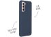 Accezz Liquid Silicone Backcover Samsung Galaxy S21 - Donkerblauw